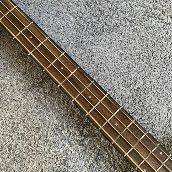 Sunburst 4-String Acoustic Bass Guitar. Mahogany Neck, 20 Frets