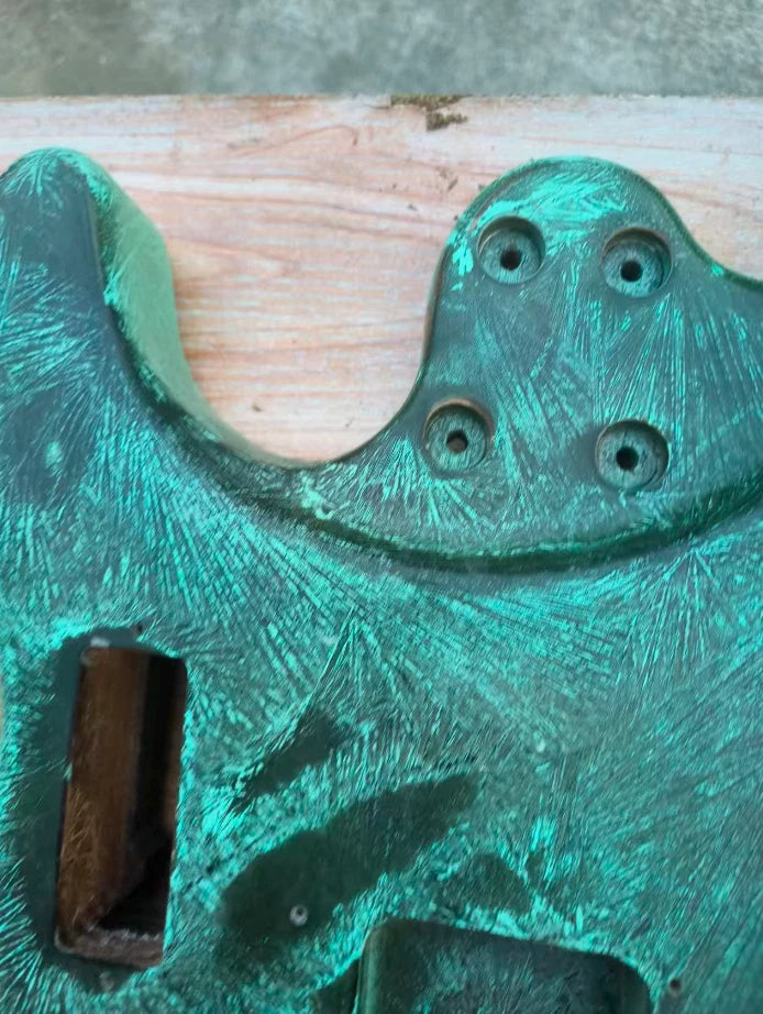 Custom Green Finish Guitar Solid Body DIY Project Fit ST