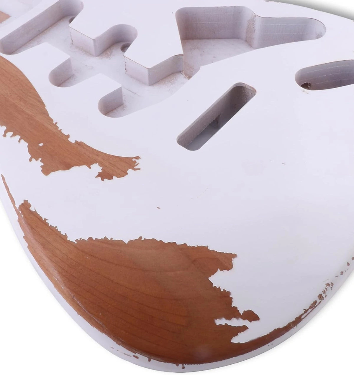 Relic White Finish Alder Wood Guitar Body Fit ST