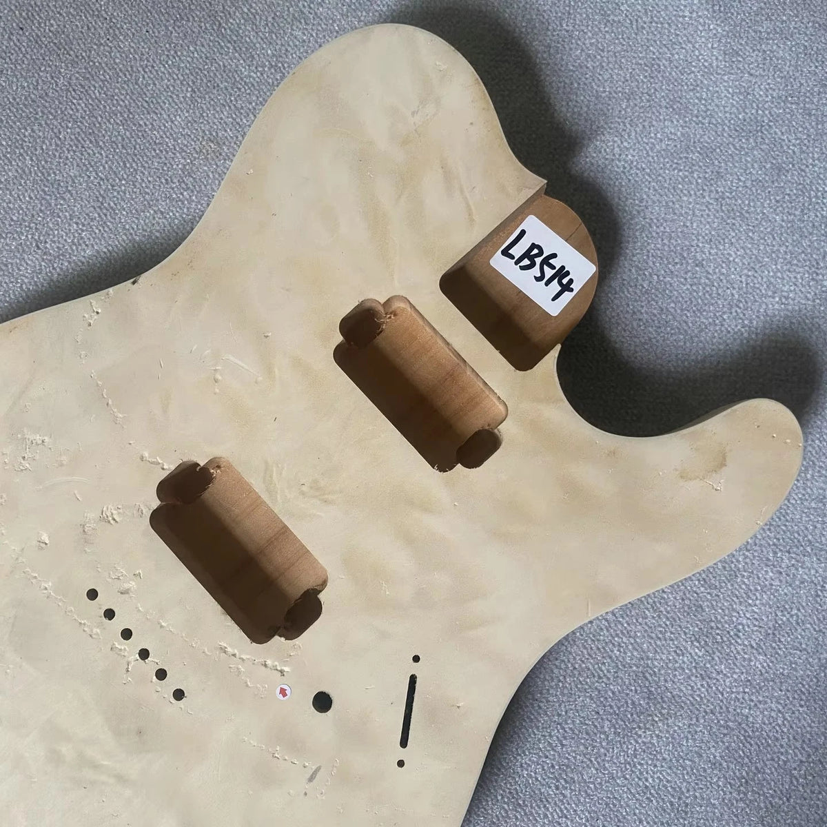 HH Quilted Maple Top Guitar Body Fit Tele with String Through Bridge