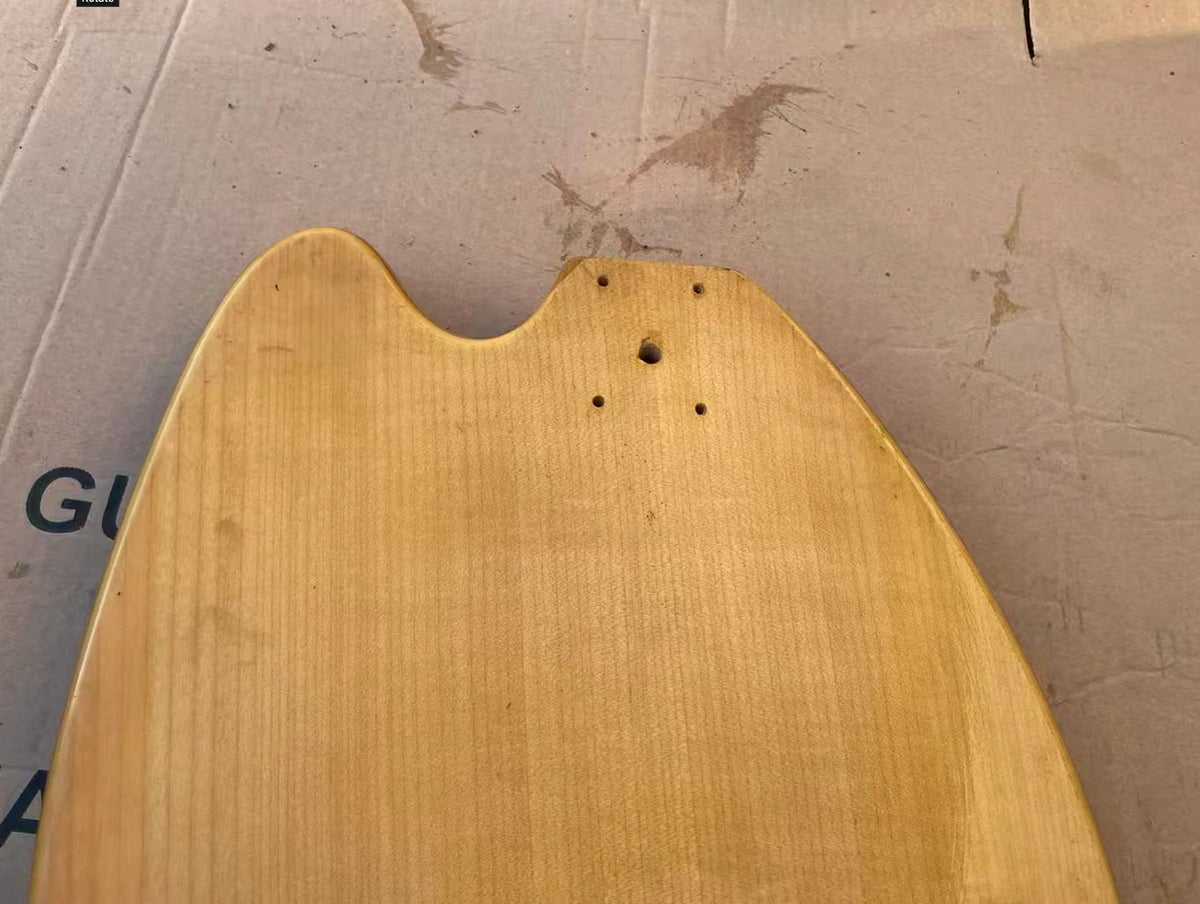 Project Guitar Body, HH with F Hole Fit Teisco May Queen DIY