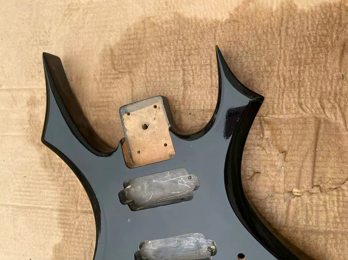 Black DIY Project Guitar Body Fit Virgin Guitars