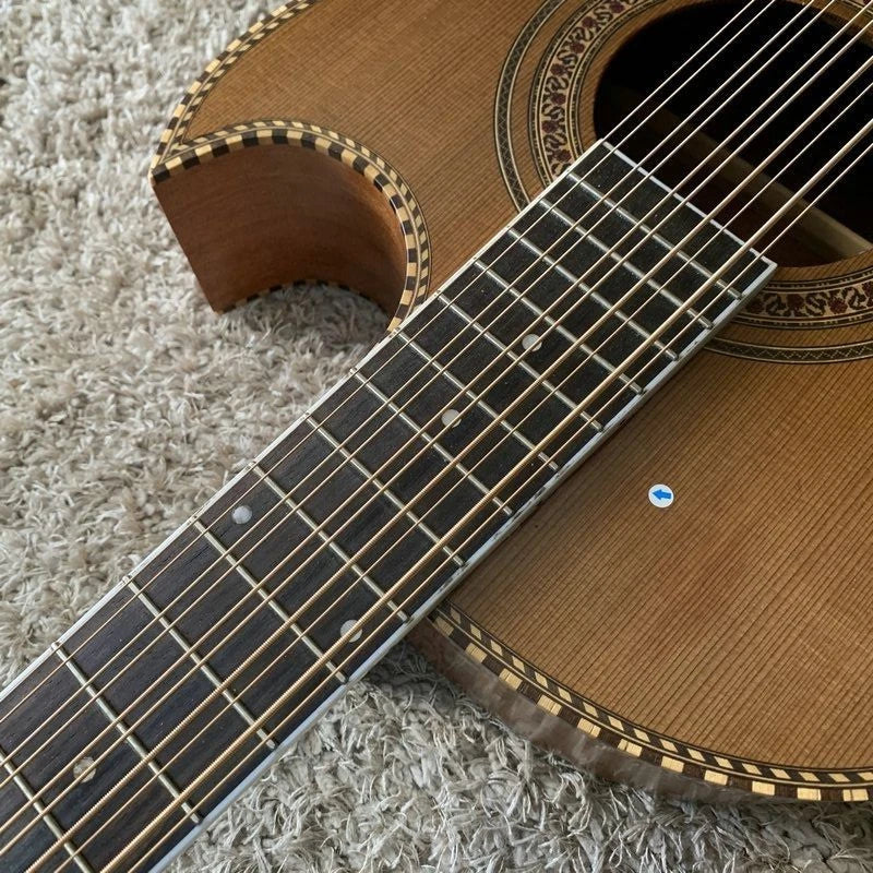 10 String Crossover Acoustic Electric Guitar, Solid Red Pine Top, Mahogany Neck