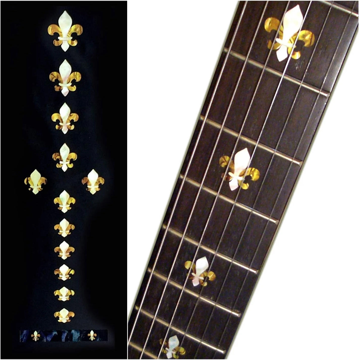Lily Flower Guitar Fingerboard Fret Markers Inlay Stickers