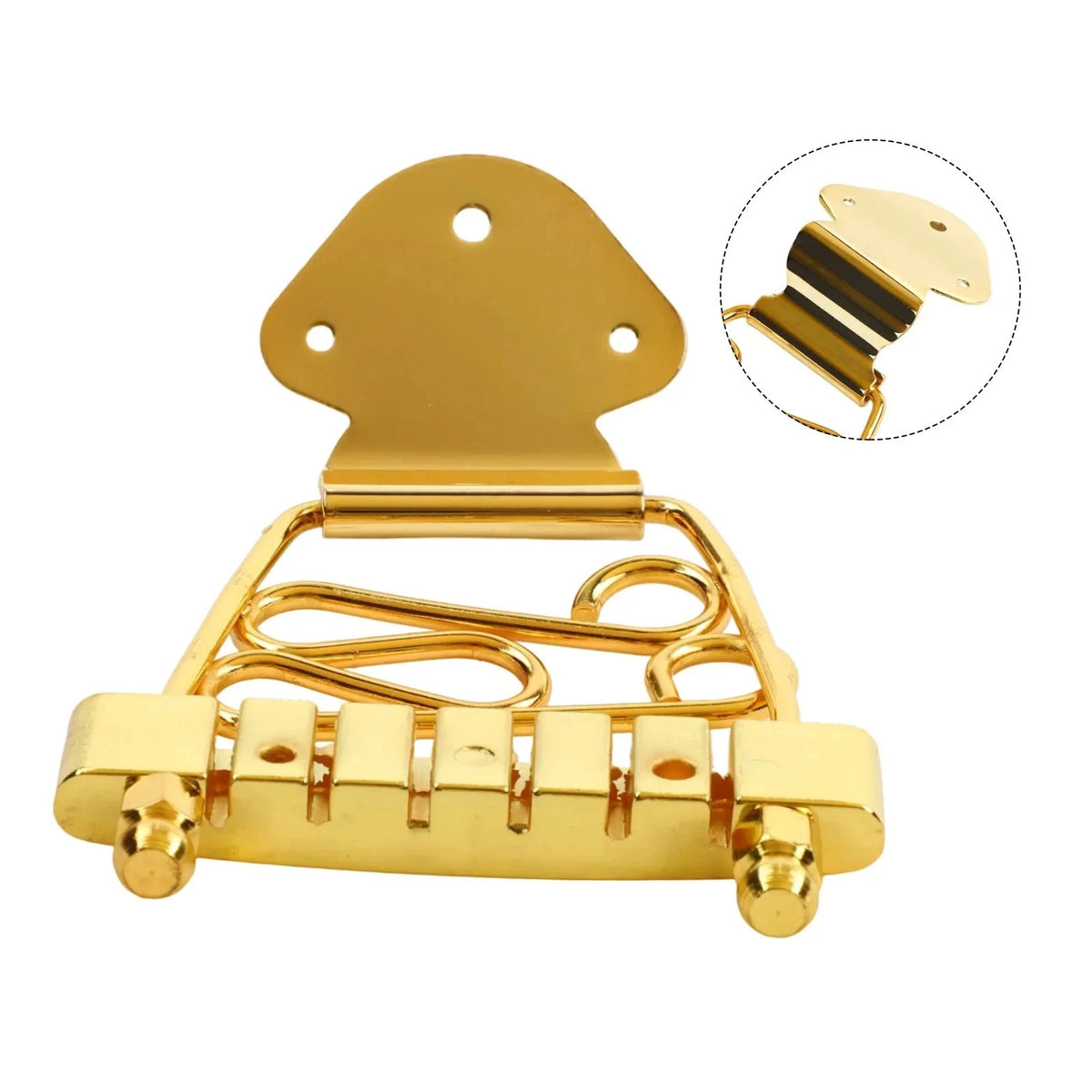 Gold Semi Hollow Jazz Guitar Short Tailpiece Trapeze Fit Epiphone,Ibane<wbr/>z,Cort