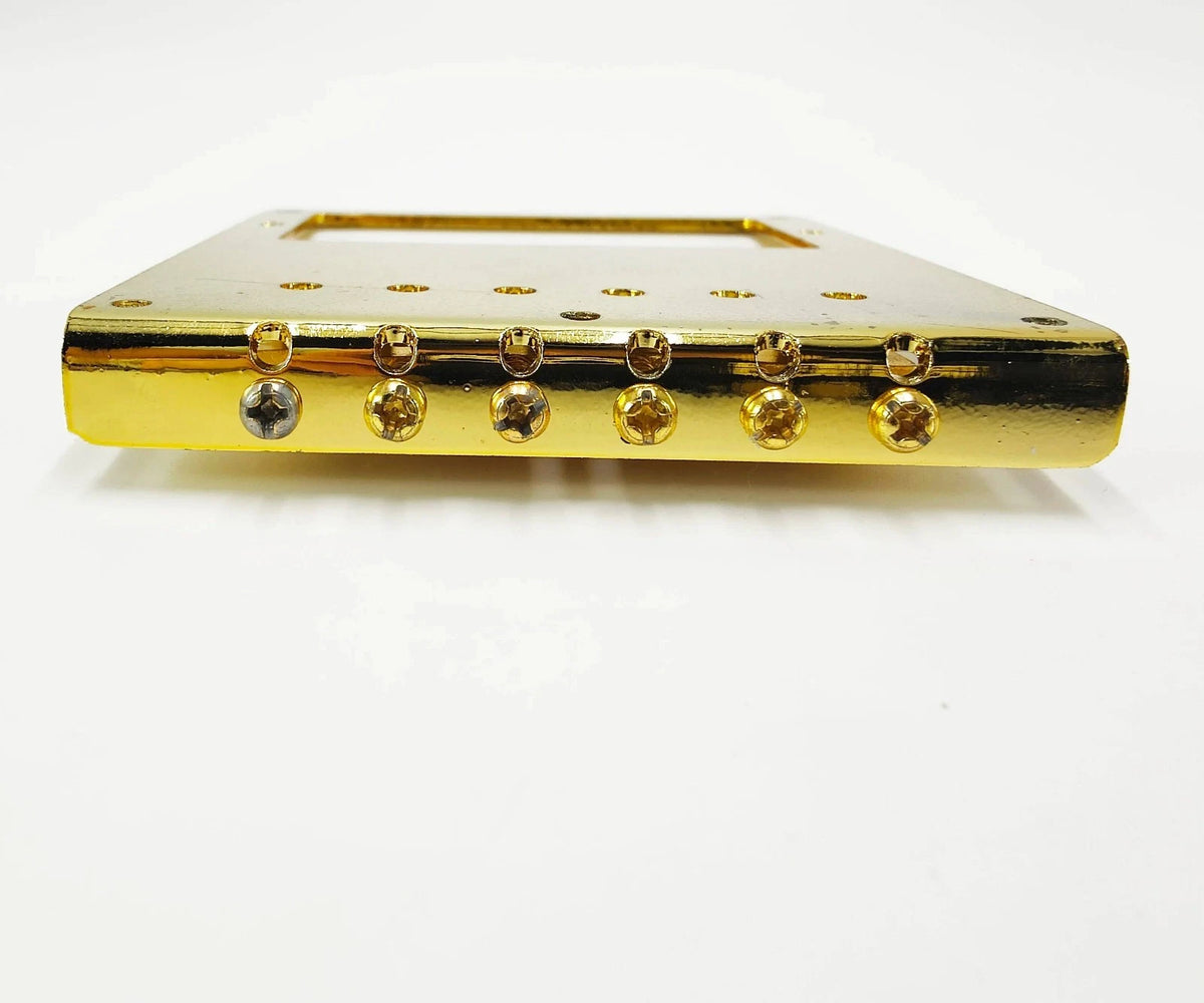 Gold Roller Saddles Guitar Humbucker Tele Bridge Fit Telecaster TL