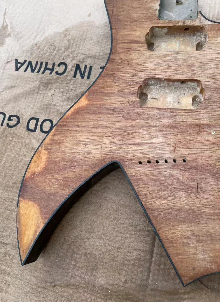 HH DIY Project Guitar Body with String Through Bridge Fit BICH Guitars