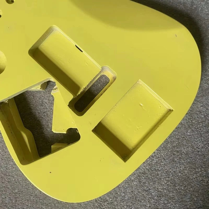Yellow HSH Guitar Body, Solid Basswood