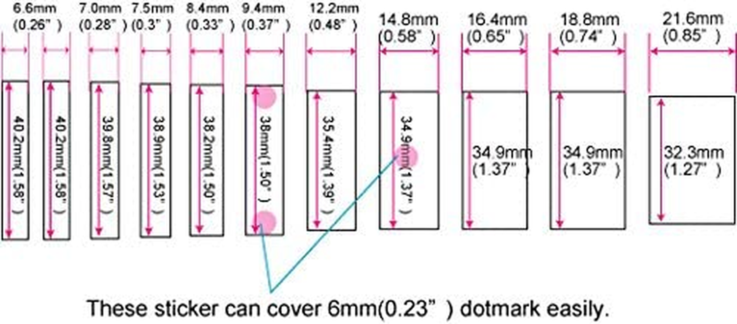 White Pearl Blocks Electric Guitar Fret Inlay Markers Stickers