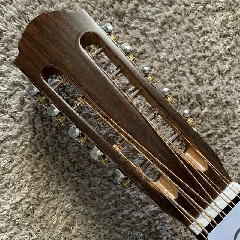 10 String Acoustic Electric Guitar, Solid Spruce Top, Rosewood Fingerboard Neck