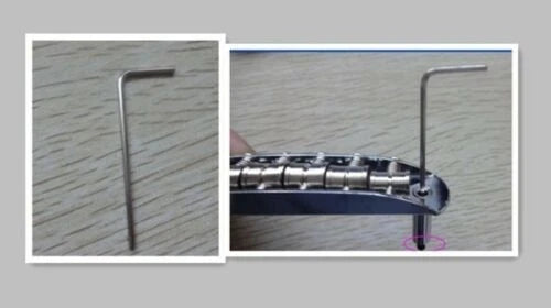 Black Guitar Bridge with Brass Saddles Fit Jazzmaster Mustang
