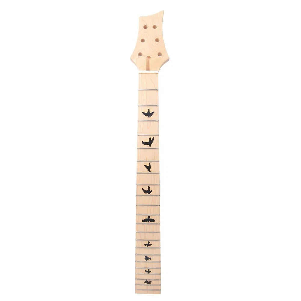 Maple Wood Guitar Neck, Maple Fingerboard 22 Frets, Doves Inlay Markers