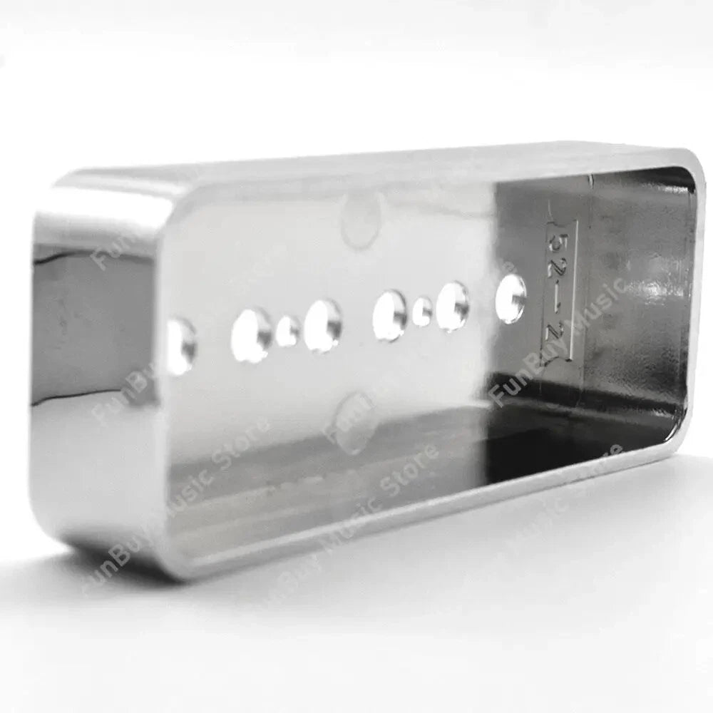 Chrome 50mm Guitar SoapBar P90 Pickups Covers Set Fit Epiphone Les Paul LP