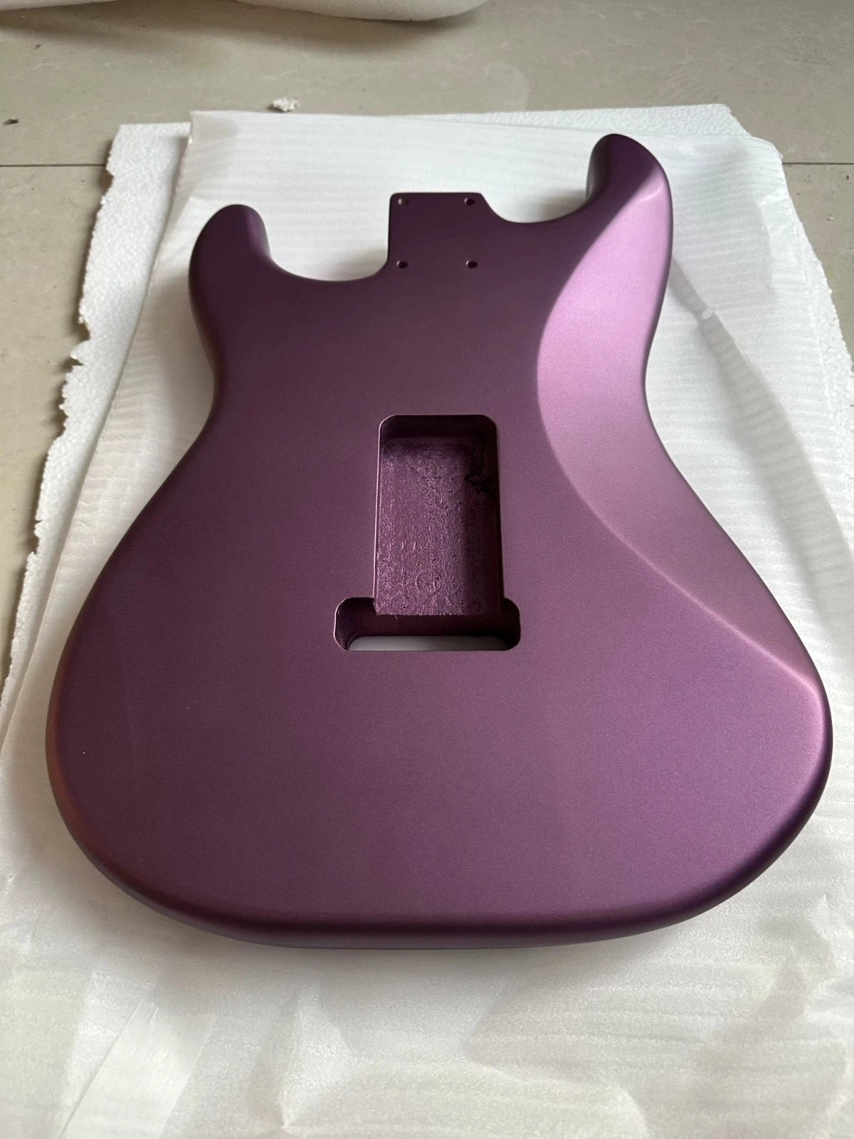 Nitro Finish Metallic Purple Guitar Paulownia Wood Body Fit Stratocaster ST
