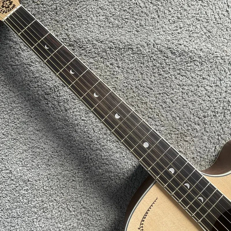 Luna Folk Acoustic Guitar, Hena Oasis Top, Mahogany Neck, Rosewood Fingerboard