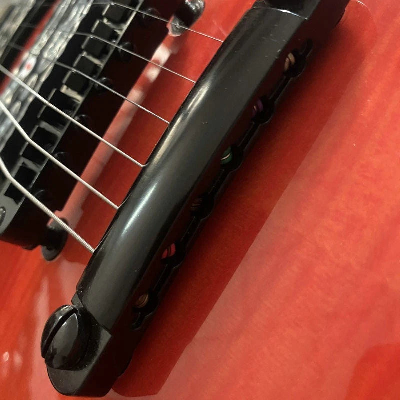 Xavier Transparent Red Single Cut Electric Guitar, Needs Rewiring
