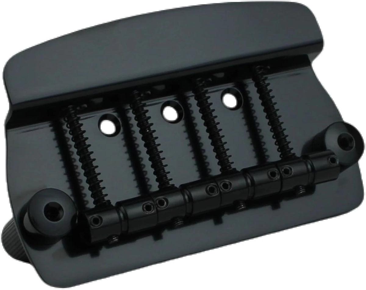Black 4 String Bass 3 Point Fixed Bridge Fit MusicMan