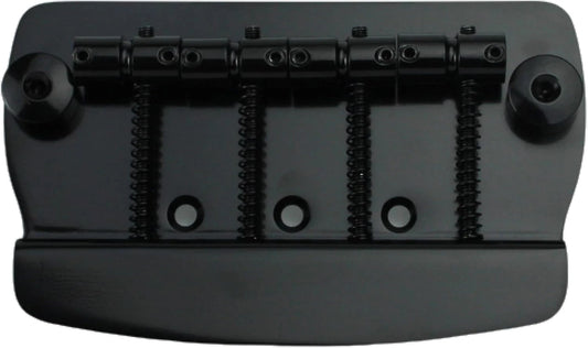 Black 4 String Bass 3 Point Fixed Bridge Fit MusicMan