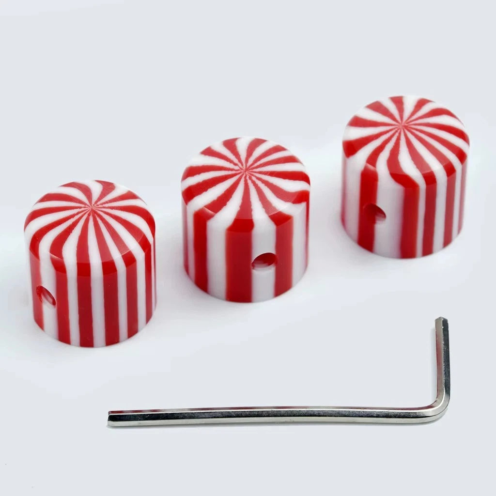 3pcs Striped Acrylic Guitar Knobs Fit Schecter,Ibane<wbr/>z,Washburn,Pea<wbr/>vey,Fender,LTD