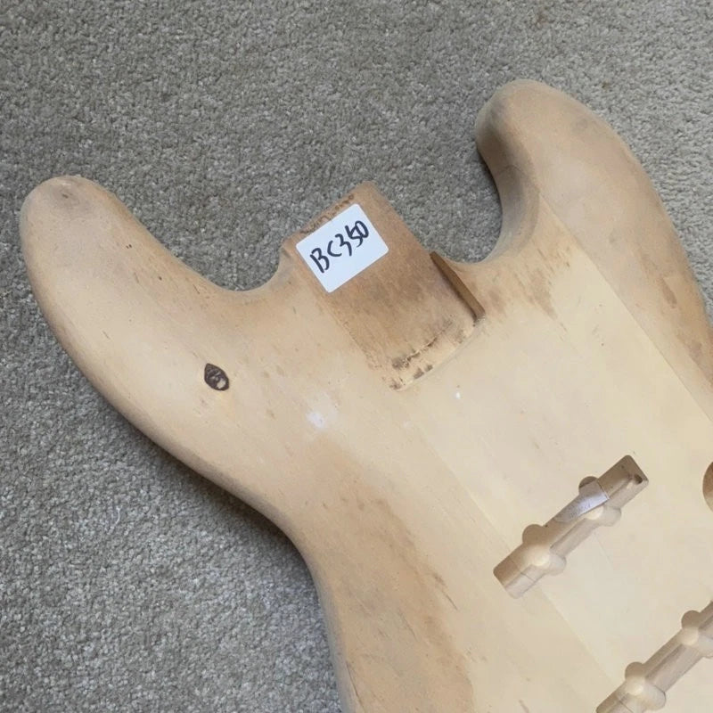 Unpainted Jazz Bass Body, Natural Basswood Fit Jazz Bass DIY Project