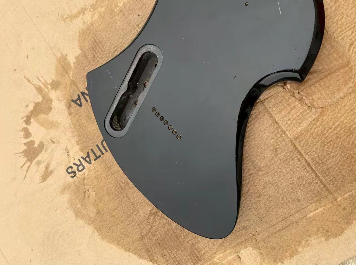 Black 7 String Guitar Body Fit Mockingbird DIY Project