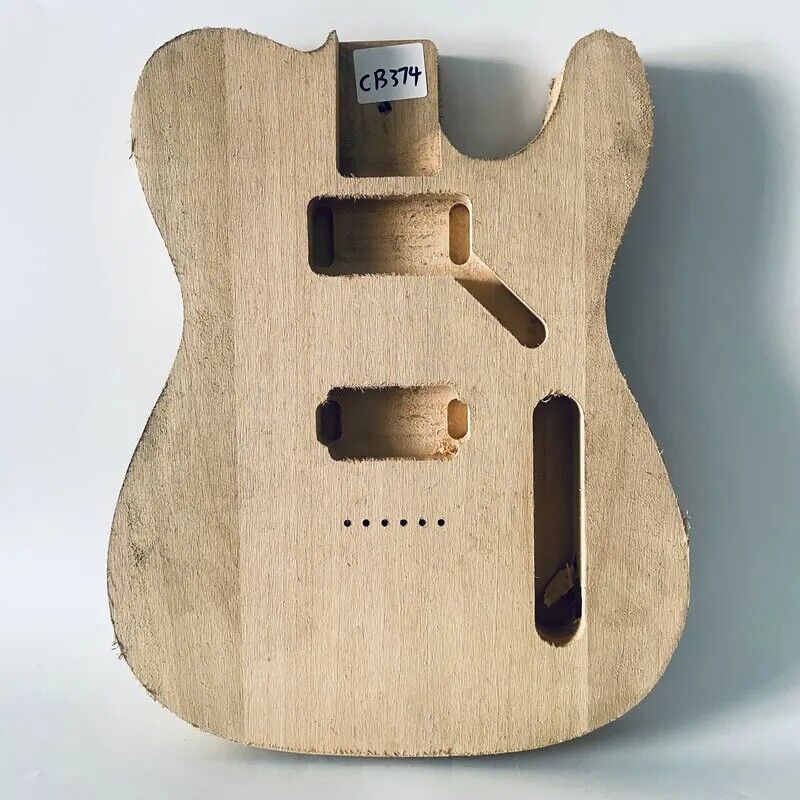 1 Set Unfinished Basswood Guitar HH Body with Maple Neck