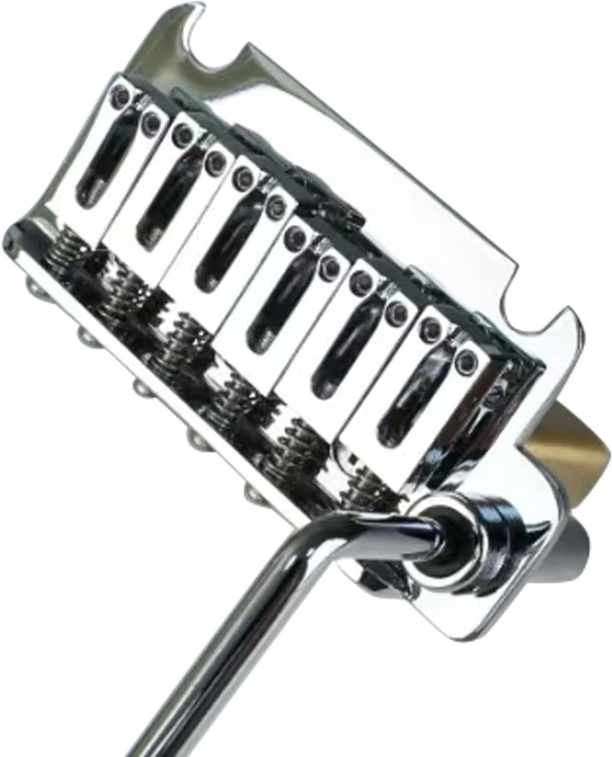 Chrome 2 Point Guitar Bridge Tremolo with Brass Saddles Fit Stratocaster Strat