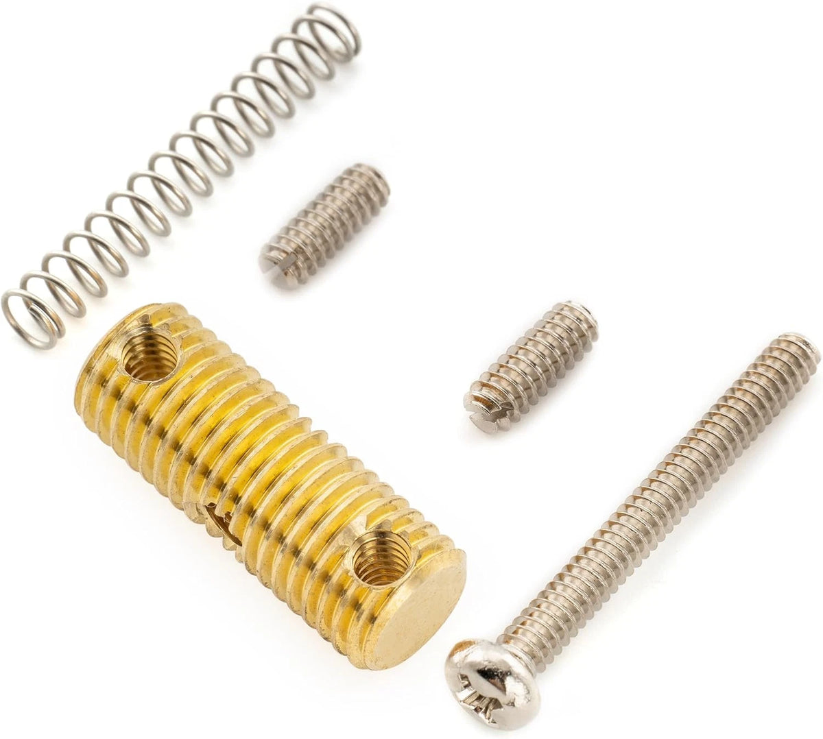 Solid Brass Guitar Bridge Threaded Saddles Fit Telecaster TL