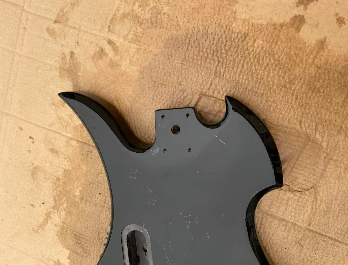 Black 7 String Guitar Body Fit Mockingbird DIY Project