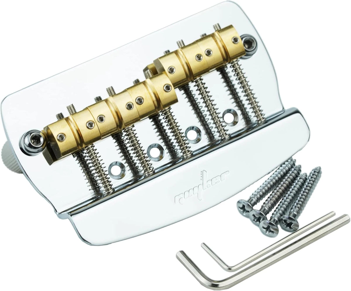 Brass Saddles 5 String Electric Bass Fixed Hardtail Bridge Fit MusicMan