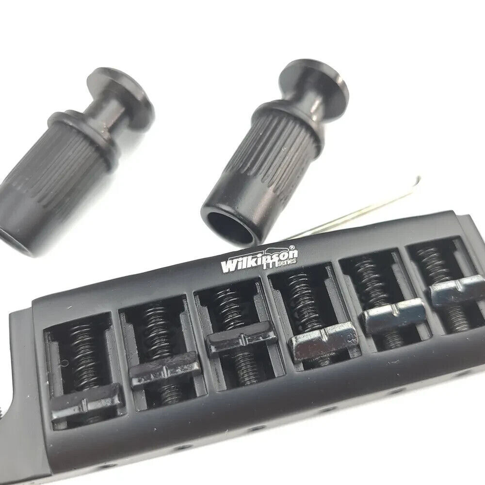 Wilkinson Black Wrapround Guitar Bridge Tailpiece For Epiphone,PRS,D'Angelico
