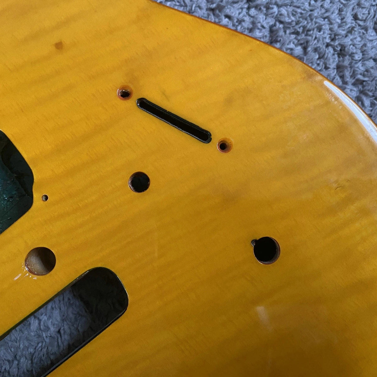 22-Fret Custom Electric Guitar DIY Kit with Double Tremolo, Alder Wood Body
