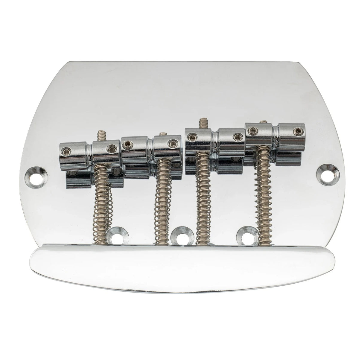 Chrome Dual Load 4 String Electric Bass Hardtail Fixed Bridge Fit MusicMan