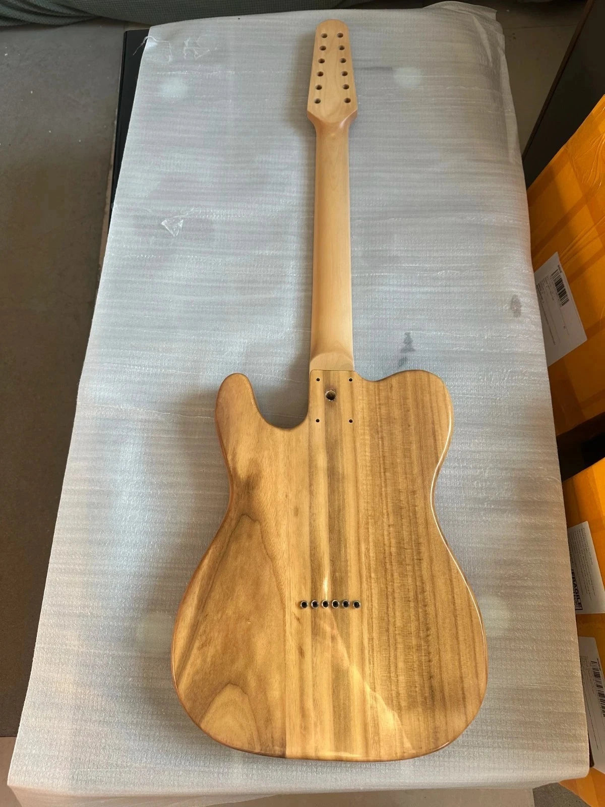 1 Set DIY Project 12 String Guitar, Paulownia Wood Body with Maple Neck Fit TL