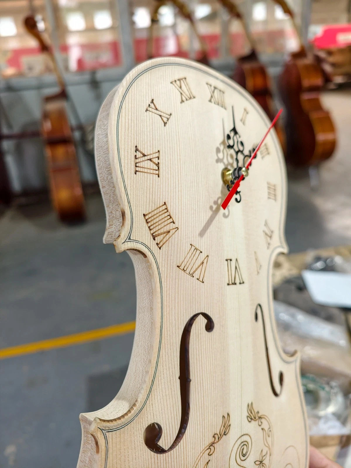Unfinished 4/4 Violin-Shaped DIY Woodworking Kit