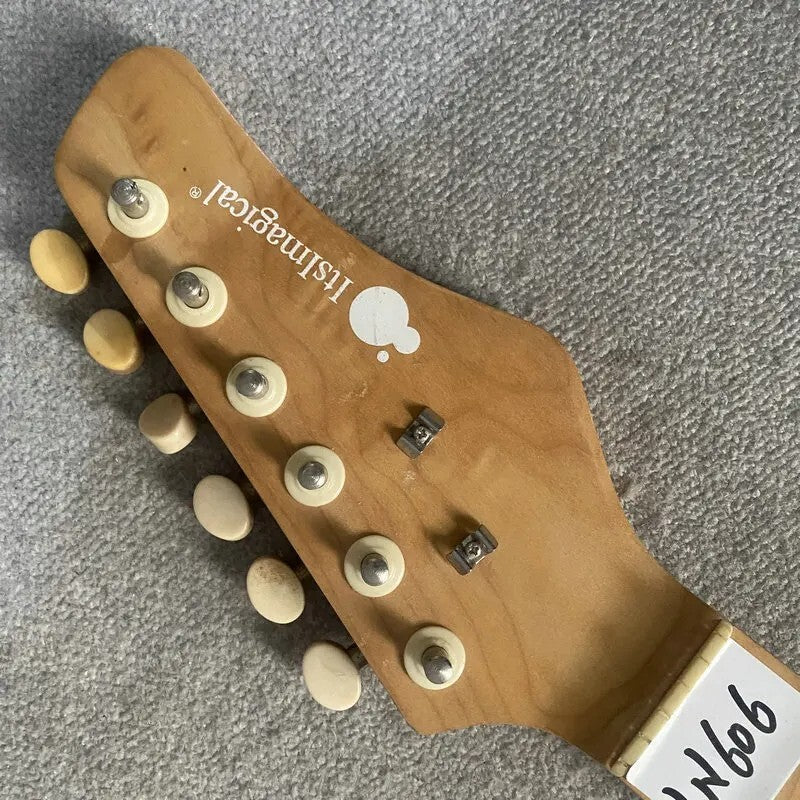Short Scales Mini Maple Wood Guitar Neck, 21 Frets Fingerboard Maple Fretboard
