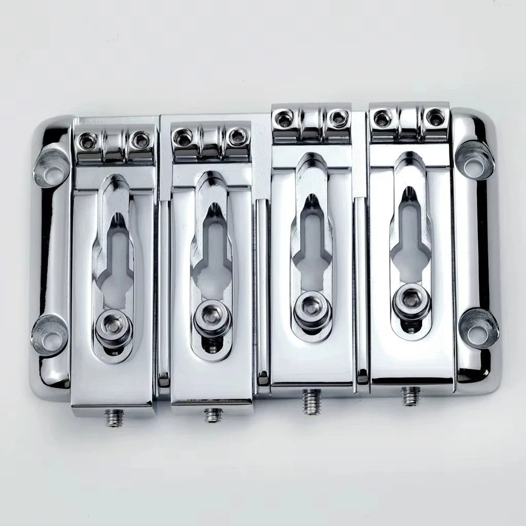 8 String Bass Bridge with Individual Locking Saddles