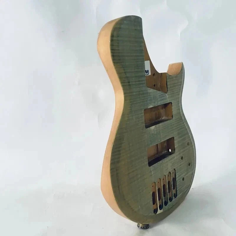 5 String Electric Bass Alder Wood Body with Quilted Maple Top DIY Project