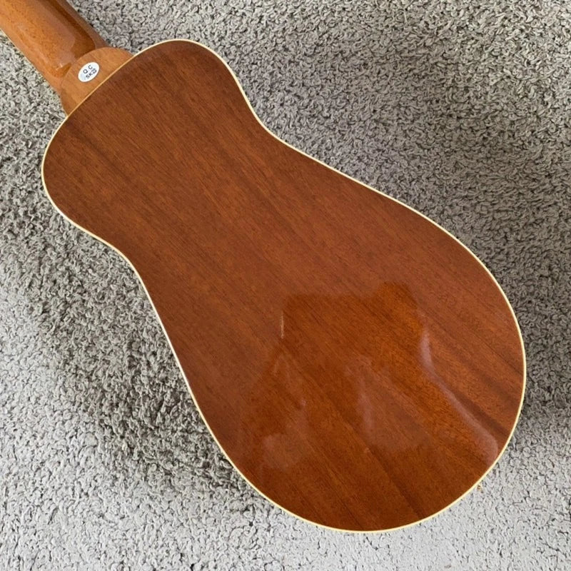 34 Inch Travel Acoustic Guitar, Spruce Top Body, Rosewood Fingerboard Neck