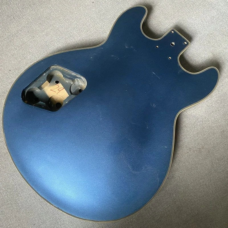 Blue Jazz Guitar Semi Hollow Body DIY Project