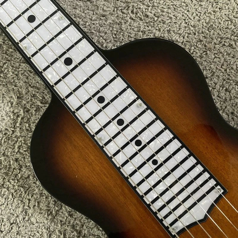 Tobacco Burst Lap Steel Guitar, Okoume Body, P90 Pickup