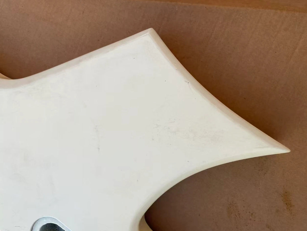 White Guitar HH DIY Project Basswood Body Fit Warlock