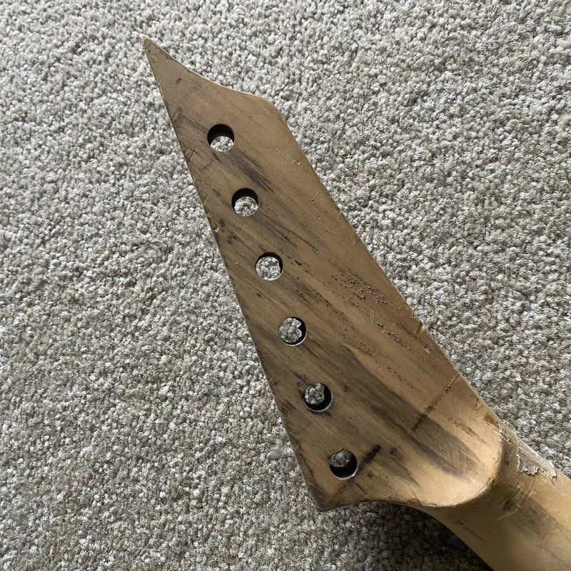 Maple Wood Guitar Neck, Reversed Headstock, Rosewood Fingerboard, 24 Frets