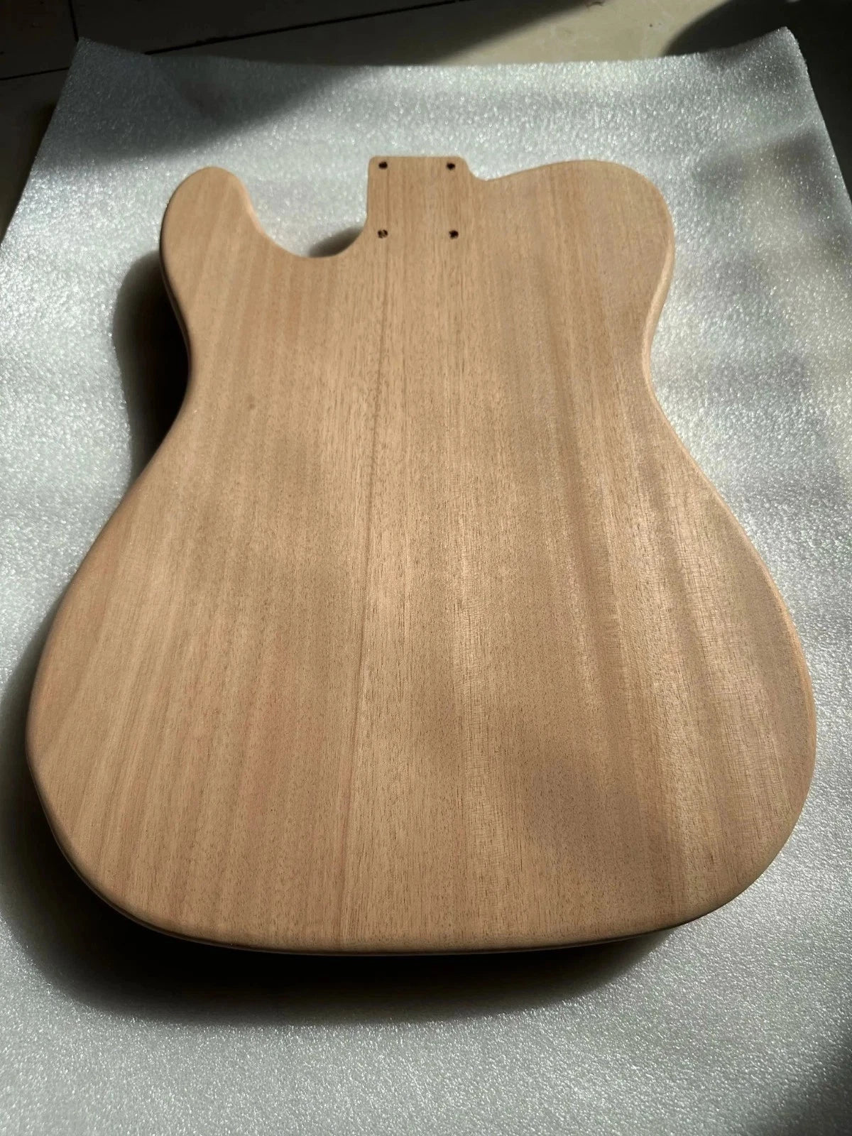 Unfinished Veneer Maple Top Mahogany Guitar Body Fit Telecaster Tele
