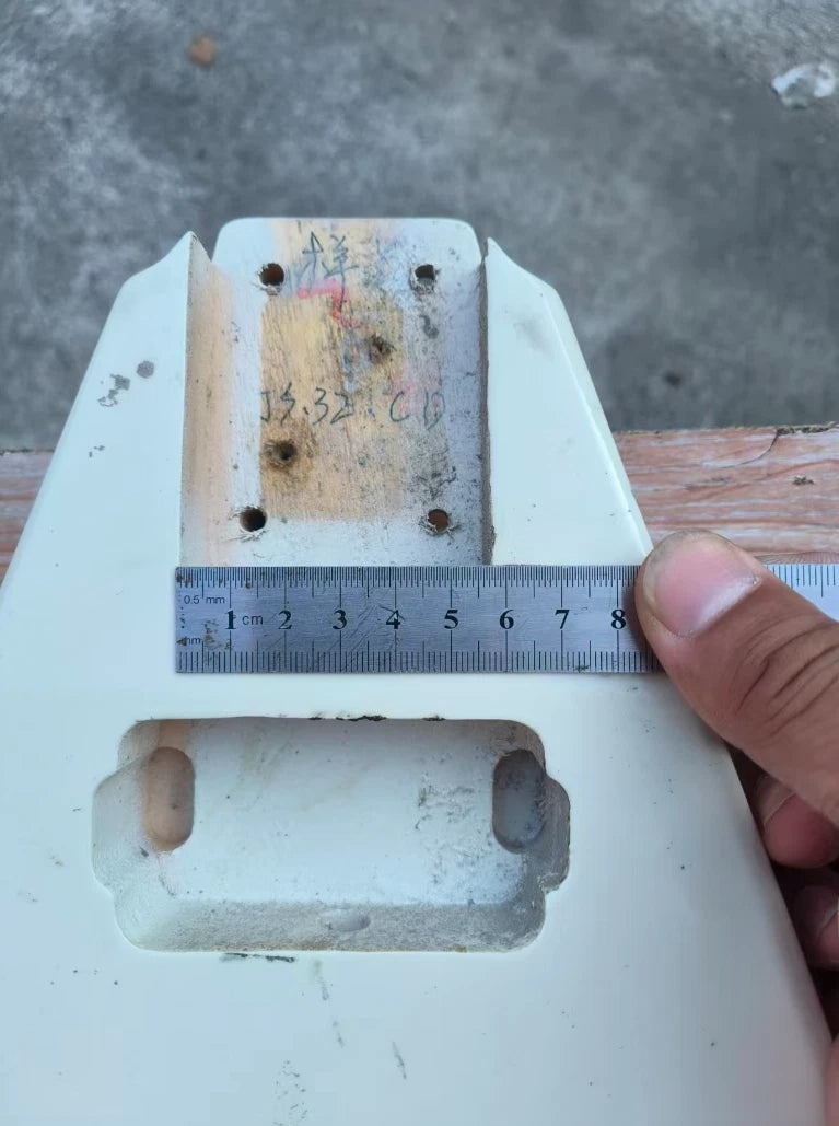 White HH V Shaped Guitar Body DIY Project Fit Flying V