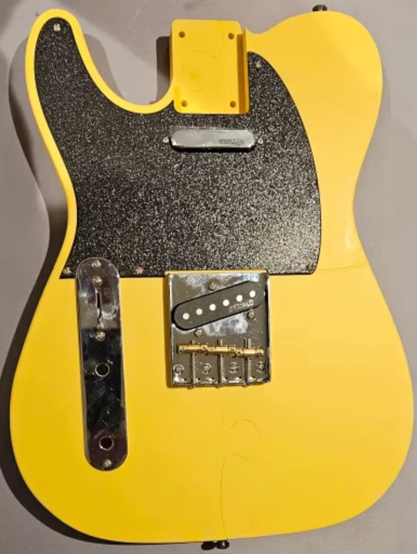 Nickel Left Hand Guitar Ashtray Bridge with Brass Saddles For Telecaster Tele