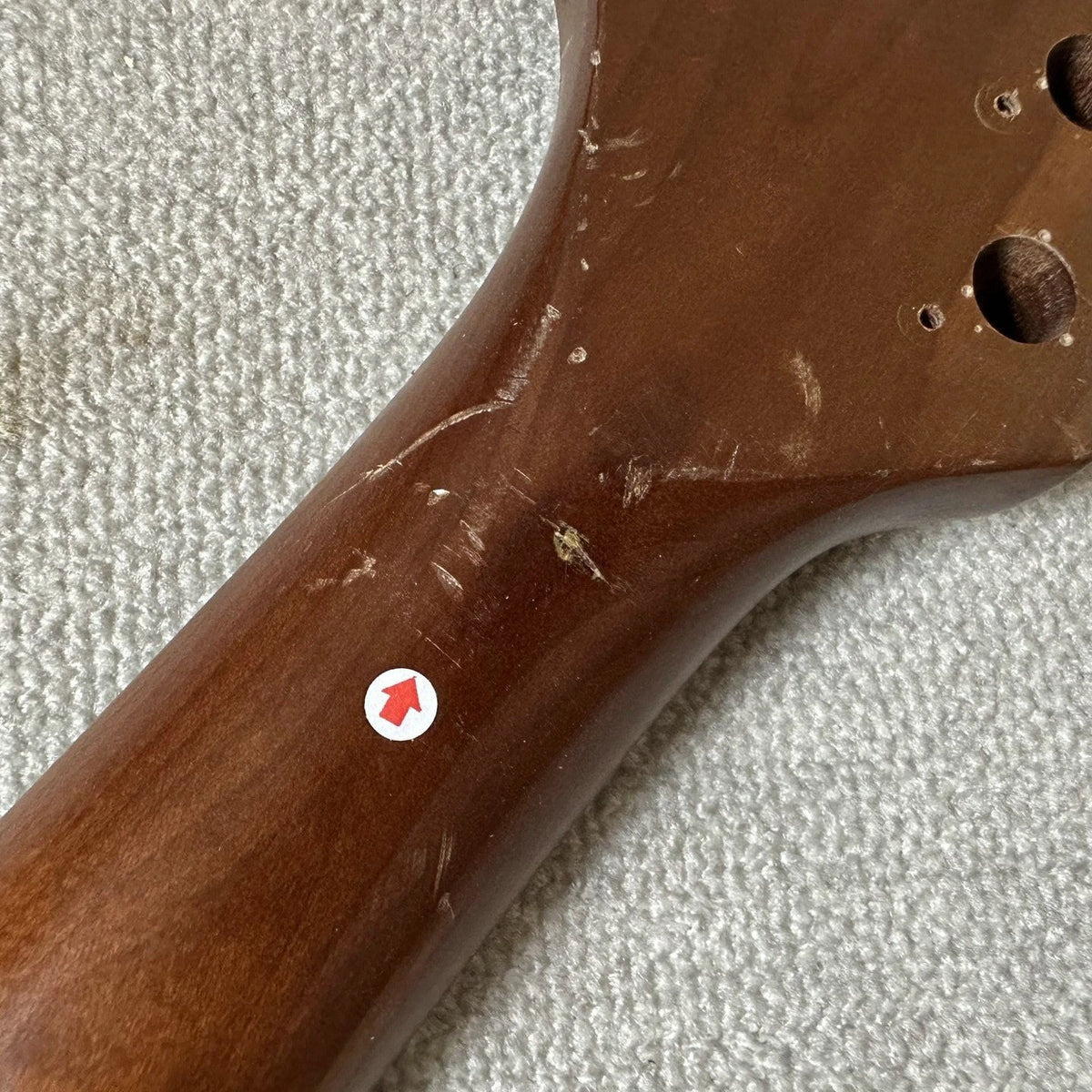 Guitar Neck, 24 Frets, 648mm, Right Hand, Roasted Maple Wood