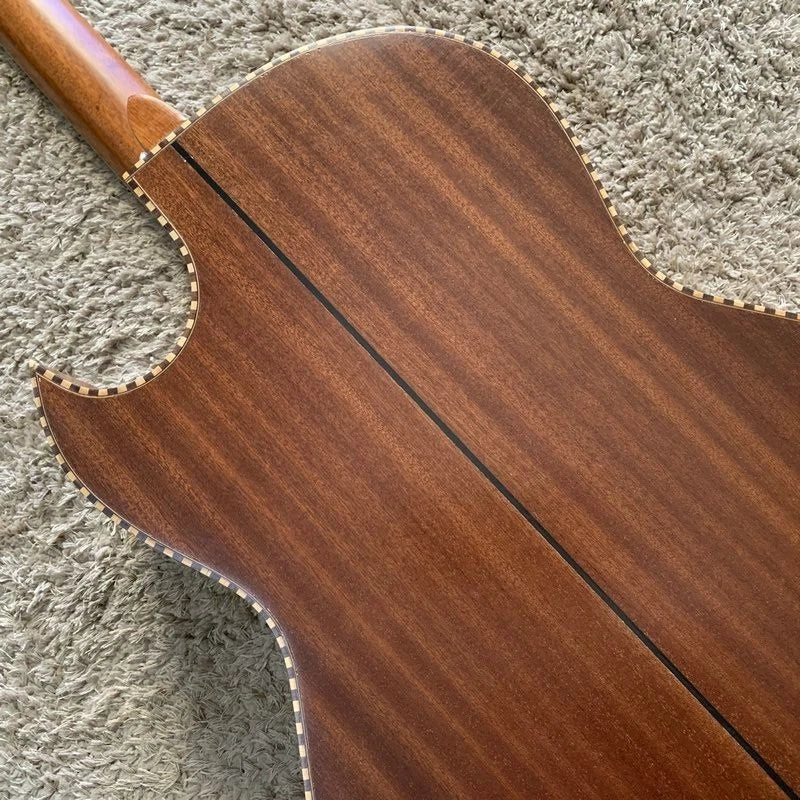 10 String Crossover Acoustic Electric Guitar, Solid Red Pine Top