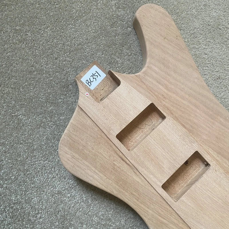 Mahogany Wood DIY Project Bass Guitar Body