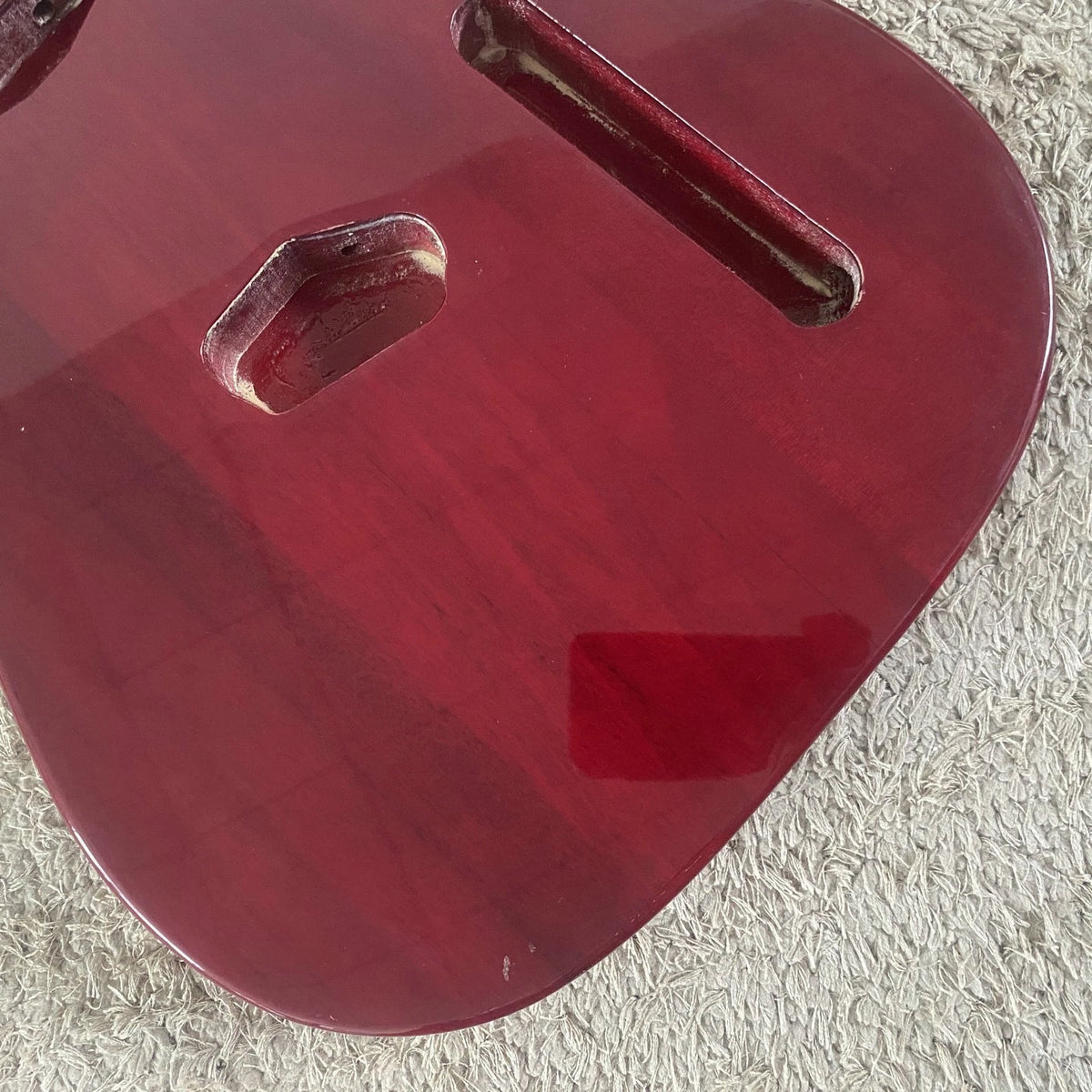 Electric Guitar Semi Finished Basswood Body, Rosewood Fingerboard